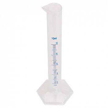 Цилиндр мерный, 10 мл, синяя шкала, полипропилен