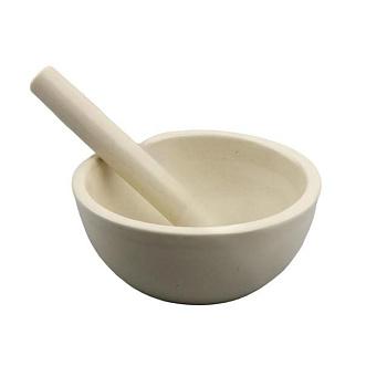 Ступка №5, диаметр 140 мм, высота 70 мм, фарфор, с пестиком, ГОСТ 9147-80 Ступка №5, диаметр 140 мм, высота 70 мм, фарфор, с пестиком, ГОСТ 9147-80