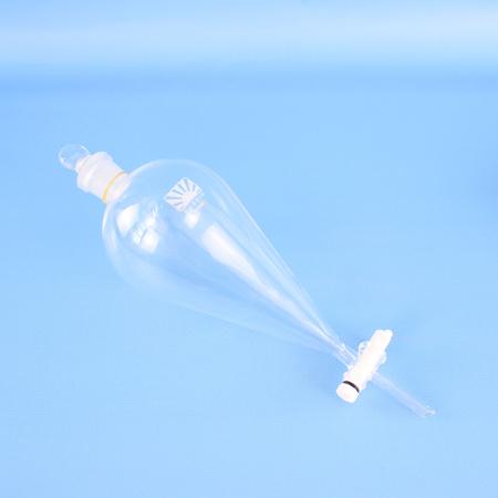 Воронка делительная грушевидная ВД-3-1000, 1000 мл, с фторопластовым краном, ISO 4800 - В наличии