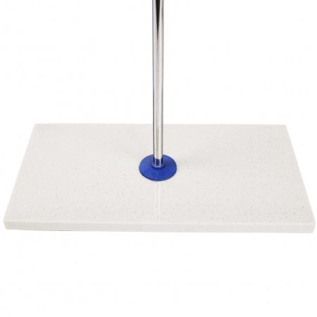 Основание штатива 300x150x30 мраморное белое со штырем "СТАНДАРТ"