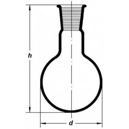 Колба круглодонная К-1-100, 100 мл, шлиф 19/26 - В наличии