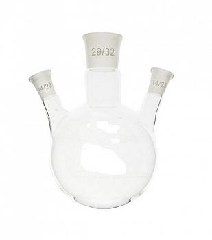 Колба трехгорлая КГУ-3-1-100, 100 мл, шлифы 29/32-14/23-14/23