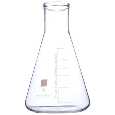 Колба коническая КН-2-2000-50, 2000 мл, горло 50 мм, без шлифа (ГОСТ 25336-82) - В наличии
