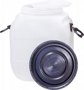 Бочка-бидон, 50 л, полиэтилен, белая Бочка-бидон, 50 л, полиэтилен, белая