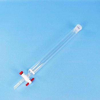 Хроматографическая колонка, 305х26 мм, с PTFE краном, с фильтром ПОР 100, шлиф 24/29, 1 шт Хроматографическая колонка, 305х26 мм, с PTFE краном, с фильтром ПОР 100, шлиф 24/29, 1 шт