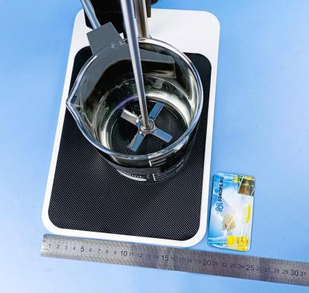 Верхнеприводная мешалка 5drops-OSS-30, с цифровым дисплеем, до 20 литров, с фиксатором посуды, максимальная вязкость 16000 Мпа