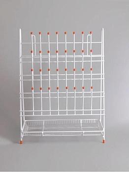 Сушилка для посуды на 32 предмета, металл, Greetmed Сушилка для посуды на 32 предмета, металл, Greetmed