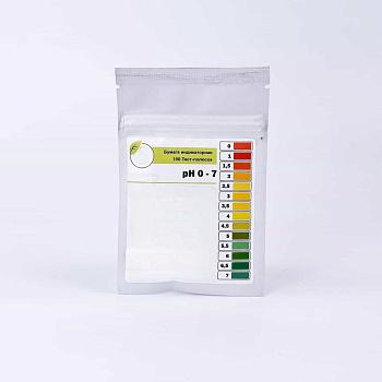 Индикаторная бумага высоконтрасная рН 0-7 шаг 0,5, 100 полосок в пакете, 1 шт