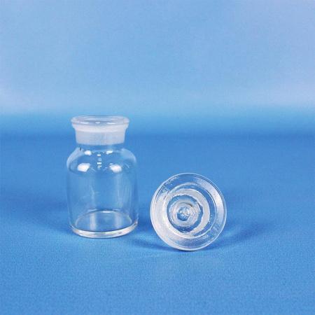 Склянка (штанглас), 30 мл, светлое стекло, с притёртой пробкой, широкое горло