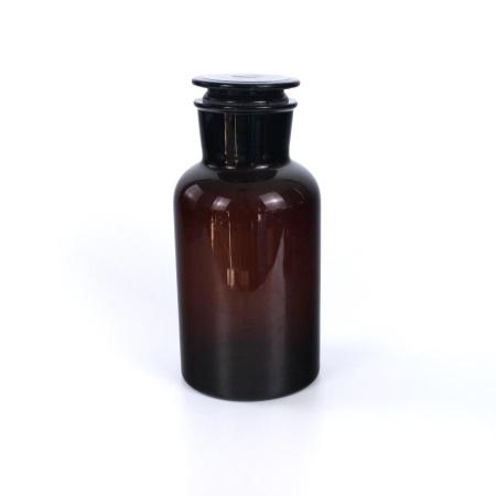 Склянка (штанглас), 2500 мл, темное стекло, с притёртой пробкой, широкое горло - В наличии