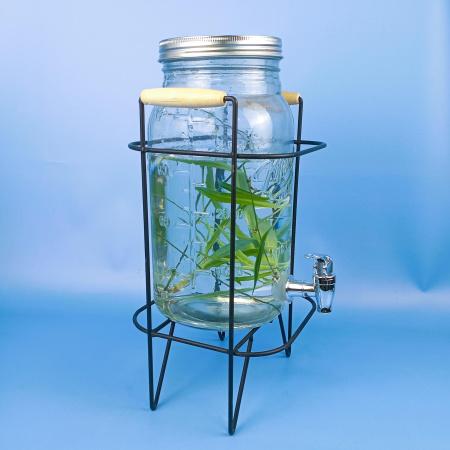 Комплект: Лимонадница с Подставкой 4 литра "Mr. Lemon" с градуировкой