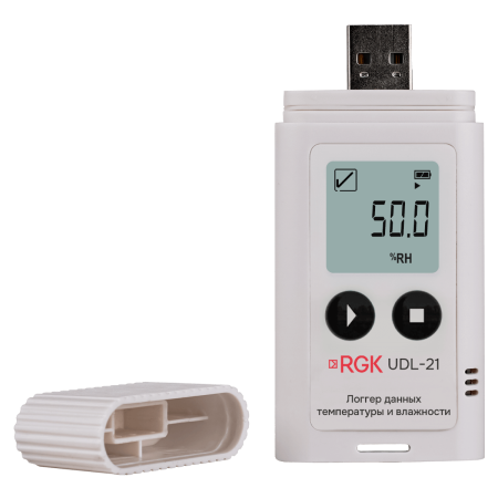 Термогигрометр "Логгер/регистратор" RGK UDL-21 с поверкой