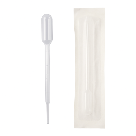 Пипетка для переноса жидкости (Пастера), 1 мл, стерильная, инд. уп, FL Medical, 100 шт/упак - В наличии