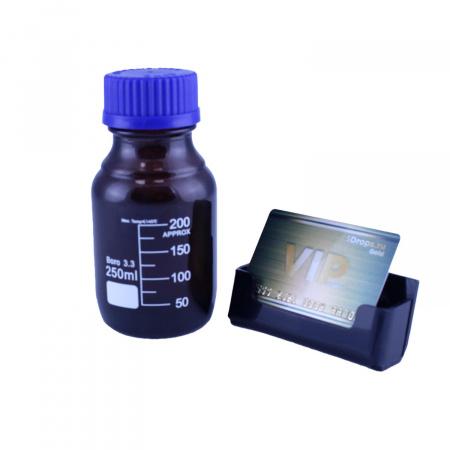 Банка для реактивов 5drops GL45, 250 мл, стекло Boro 3.3, темное стекло, с винтовой крышкой, градуированная