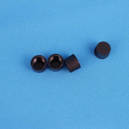 Крышка к винтовым виалам с резьбой 8-425, черная, без отв., 100 шт/упак