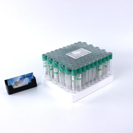 Пробирки вакуумные с натрий гепарином, 9 мл, 16х100 мм, 100 шт/упак, пластик, для исследования плазмы, Gr-Med