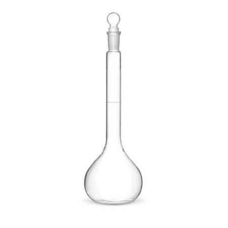 Колба мерная 2-1000-1, 1000 мл, 1-го кл.точности, с пробкой (ГОСТ 1770-74) - В наличии