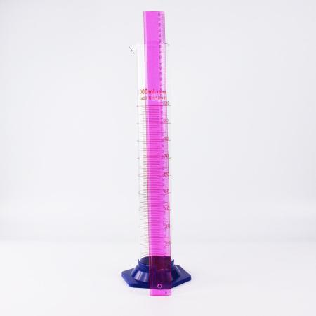 Цилиндр мерный 5drops 3-1000-2, 1000 мл, с пластиковым основанием, с носиком, градуированный