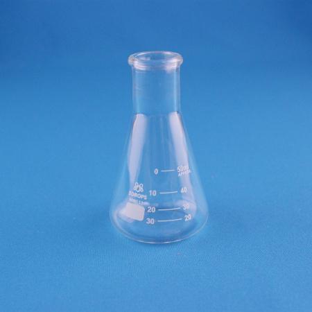 Колба коническая (Эрленмейера) 5drops КН-2-50-22, 50 мл, горло 22 мм, стекло Boro 3.3, без шлифа - В наличии