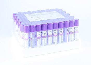 Пробирки с ЭДТА К2, 4 мл, 13х75 мм, пластик, для гематологических исследований, 100 шт/упак, Lab-Vac