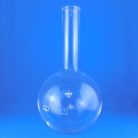 Колба плоскодонная П-2-3000, 3000 мл, без шлифа - В наличии