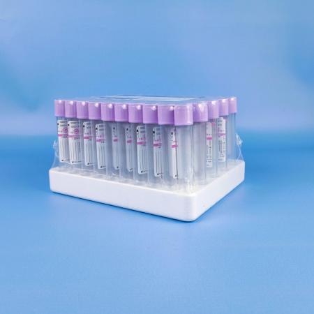 Пробирки вакуумные с ЭДТА К3, 9 мл, 16х100 мм, 100 шт, пластик, для гематологических исследований, CV