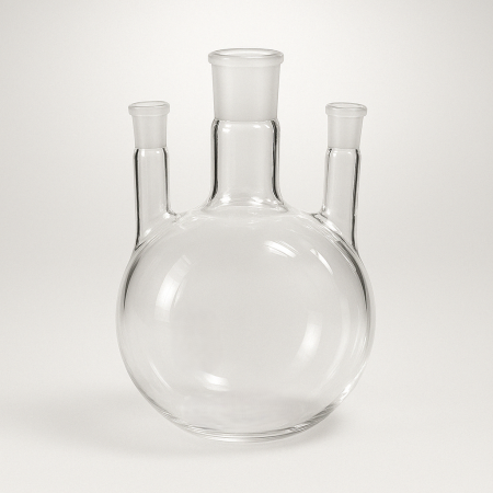 Колба трехгорлая круглодонная КГП-3-1-5000, 5000 мл, шлифы 45/40-14/23-14/23 - В наличии