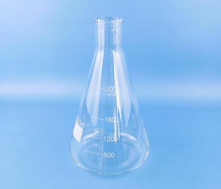 Колба коническая (Эрленмейера) 5drops КН-2-2000-50, 2000 мл, горло 50 мм, стекло Boro 3.3, без шлифа - В наличии
