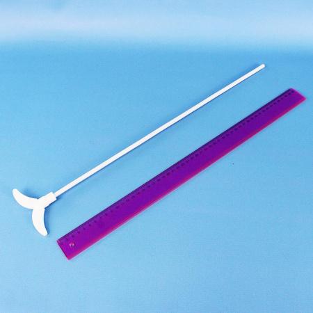 Мешальник для верхнеприводных мешалок, 2 лопасти, нержавеющая сталь с фторопластовым покрытием, 500 мм