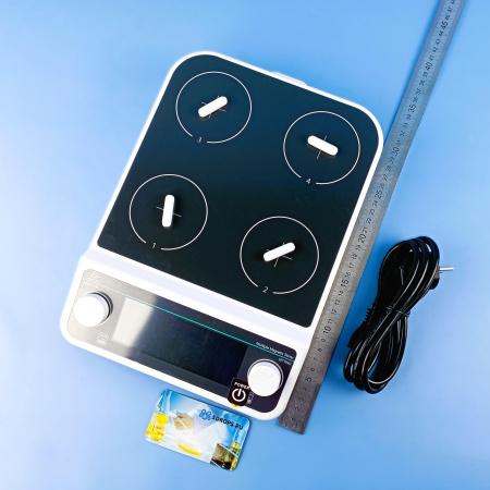 4-х местная магнитная мешалка без нагрева c ЖК-дисплеем 5Drops-MMS-4PRO на 500 мл