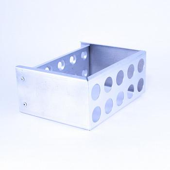 Штатив Ш-10/23 для пробирок диам., 23 мм, 10 гнезд, алюминий Штатив Ш-10/23 для пробирок диам., 23 мм, 10 гнезд, алюминий