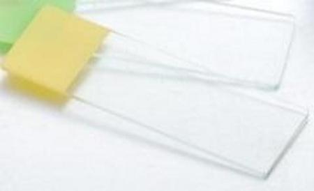 Стекло предметное, 76х26 мм, со шлифованными краями и жёлтой полосой для записи толщ. 1мм, 50 шт/упак - В наличии