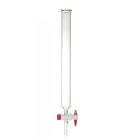Хроматографическая колонка, 305х17 мм, с PTFE краном, без шлифа, 1 шт Хроматографическая колонка, 305х17 мм, с PTFE краном, без шлифа, 1 шт - В наличии