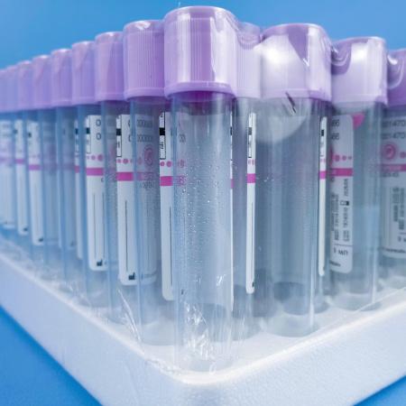 Пробирки вакуумные с ЭДТА К3, 9 мл, 16х100 мм, 100 шт, пластик, для гематологических исследований, CV