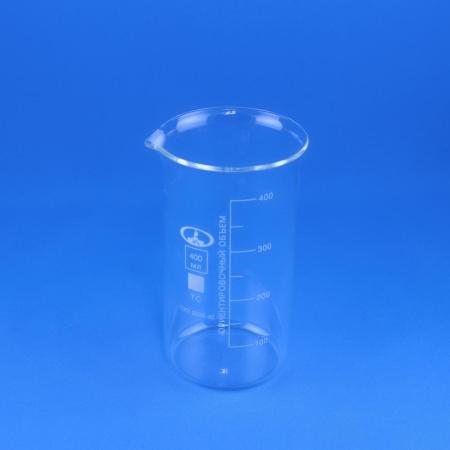 Стакан лабораторный высокий В-1-400, 400 мл, градуированный - В наличии
