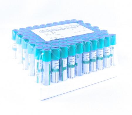 Пробирки вакуумные с литий гепарином 4 мл, 13х75 мм, 100 шт, пластик, для исследования плазмы, MMed Пробирки вакуумные с литий гепарином 4 мл, 13х75 мм, 100 шт, пластик, для исследования плазмы, MMed - В наличии
