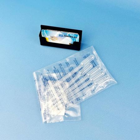 Пипетка для переноса жидкости (Пастера), 3 мл, стерил., пэт, 150 мм, 5 шт/упак, Aptaca