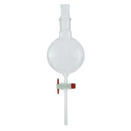 Воронка делительная 250 мл, шарообразная, с фторопластовым краном, (ГОСТ 1770-74) - В наличии