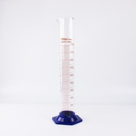 Цилиндр мерный 5drops 3-1000-2, 1000 мл, с пластиковым основанием, с носиком, градуированный - Под заказ