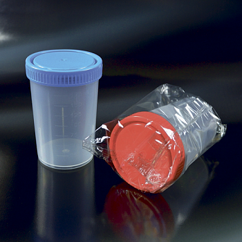 Контейнер лабораторный с завинчивающейся крышкой 150 мл, упаковка 200 шт