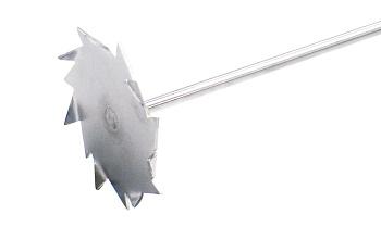 Мешальник для верхнеприводных мешалок, круглый с зубьями, нерж., сталь, 600 мм