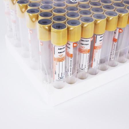Пробирки вакуумные c активатором свертывания и гелем, 8 мл, 16х100 мм, 100 шт/упак, пластик, для исследования сыворотки