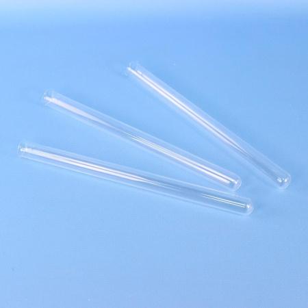 Пробирки лабораторные, 90 мл, цилиндрические, кварцевое стекло, без пробки и делений, 1 шт/упак