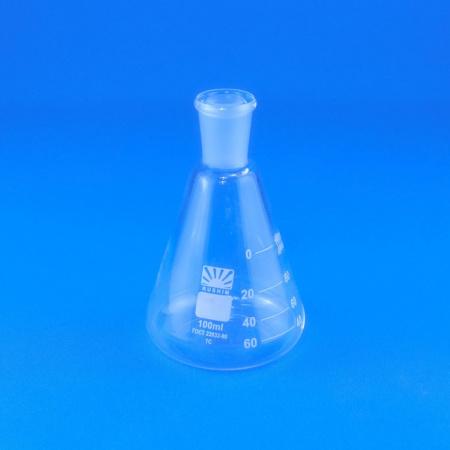 Колба коническая (Эрленмейера) КН-1-100, 100 мл, шлиф 14/23 - В наличии