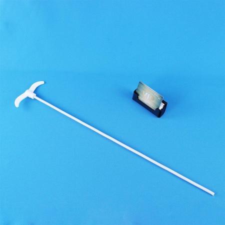 Мешальник для верхнеприводных мешалок, 2 лопасти, нержавеющая сталь с фторопластовым покрытием, 600 мм