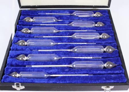 Набор "Профи" (10 ареометров спиртометров) в кейсе