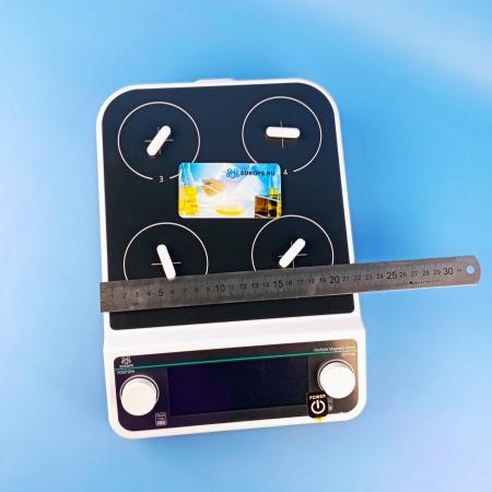 4-х местная магнитная мешалка без нагрева c ЖК-дисплеем 5Drops-MMS-4PRO на 500 мл