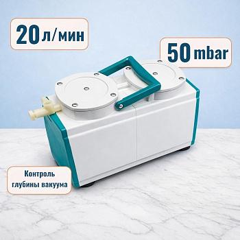 Вакуумный диафрагменный (мембранный) насос "SUPERPUMP-0,33 3D"