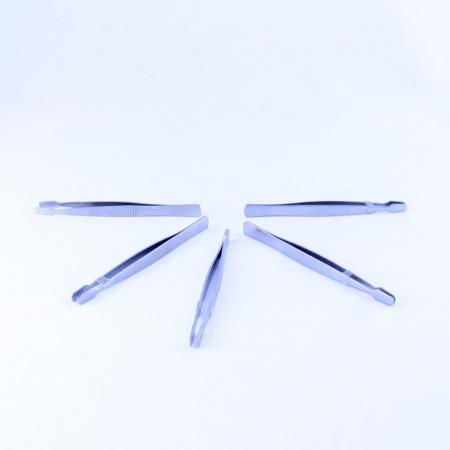 Пинцет с плоскими концами для покровных стекол - Под заказ