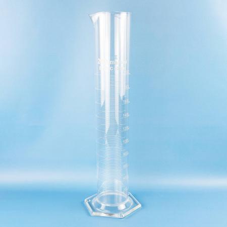 Цилиндр мерный 5drops 1-2000-2, 2000 мл, с носиком, стекло, градуированный, со стеклянным шестиугольным основанием - В наличии